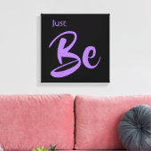 Inspirerend Citaat Black en Paarse Typografie Canvas Afdruk (Insitu (Woonkamer))