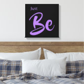 Inspirerend Citaat Black en Paarse Typografie Canvas Afdruk (Insitu (Slaapkamer))