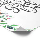 Inspirerend citaat, boho, Vandaag is een goede dag Poster (Hoek)