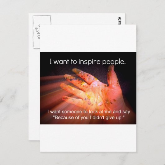 Inspirerend citaat briefkaart (Voorkant / Achterkant)