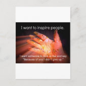 Inspirerend citaat briefkaart (Voorkant)