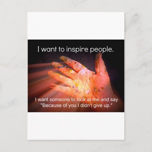 Inspirerend citaat briefkaart (Voorkant)