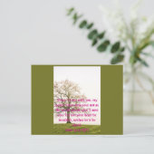 Inspirerend citaat Christelijk geloof Briefkaart (Staand voorkant)