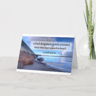 Inspirerend Citaat -- Confucius Kaart