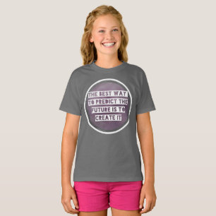 Inspirerend Citaat Creëer Toekomstige Kinder T-shi T-shirt