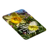 Inspirerend Citaat Daffodil Floral Flower Magnet Magneet (Rechterzijde)