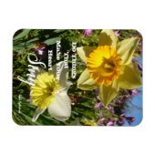 Inspirerend Citaat Daffodil Floral Flower Magnet Magneet (Horizontaal)