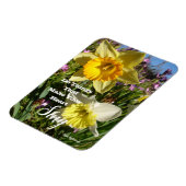 Inspirerend Citaat Daffodil Floral Flower Magnet Magneet (Linkerzijde)