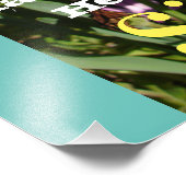 Inspirerend citaat Daffodil Spring Floral Foto Afdruk (Hoek)