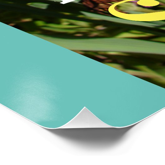 Inspirerend citaat Daffodil Spring Floral Perfect Poster (Hoek)