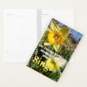 Inspirerend citaat Daffodil Spring Floral Planner (Display)