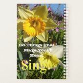 Inspirerend citaat Daffodil Spring Floral Planner (Achterkant)