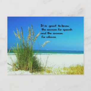 Inspirerend Citaat de geluiden van Stilte Briefkaart