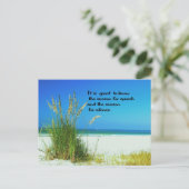 Inspirerend Citaat de geluiden van Stilte Briefkaart (Staand voorkant)