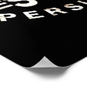 Inspirerend citaat Desondanks bleef ze bestaan Poster (Hoek)