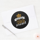 Inspirerend citaat Desondanks bleef ze bestaan Ronde Sticker (Envelop)