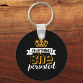 Inspirerend citaat Desondanks bleef ze bestaan Sleutelhanger (Voorkant)