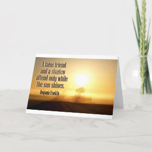 Inspirerend Citaat door Benjamin Franklin Kaart