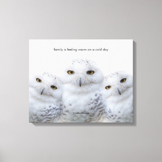 Inspirerend citaat dromen van het Wisdom van Snowy Canvas Afdruk (Voorkant)