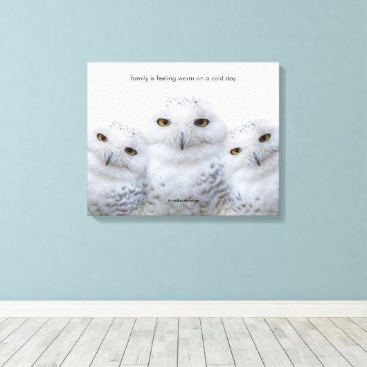 Inspirerend citaat dromen van het Wisdom van Snowy Canvas Afdruk (Insitu (Houten vloer))