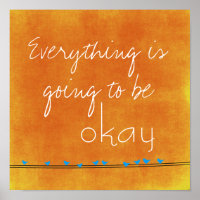 Inspirerend Citaat en vogels op Poster van de Draa