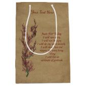 Inspirerend Citaat enkel voor vandaag gepersonalis Medium Cadeauzakje (Voorkant)