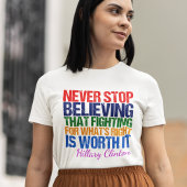 Inspirerend citaat Feminist-democratisch politiek T-shirt