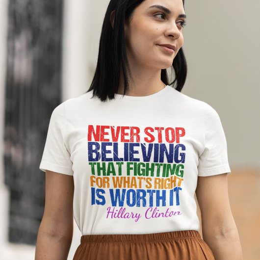Inspirerend citaat Feminist-democratisch politiek T-shirt