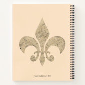 Inspirerend citaat Fleur de lis Garden Journal Notitieboek (Achterkant)