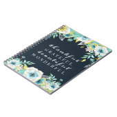 Inspirerend Citaat Floral Notitieboek en Journal (Linkerzijde)