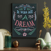 Inspirerend Citaat  Florals Dream Poster