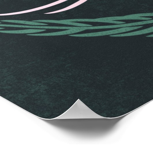 Inspirerend Citaat  Florals Dream Poster (Hoek)