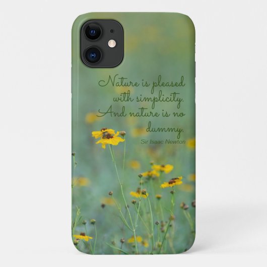 Inspirerend Citaat Geel Wilde Bloemen Foto Case-Mate iPhone Case (Achterkant)