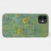 Inspirerend Citaat Geel Wilde Bloemen Foto Case-Mate iPhone Case (Achterkant (horizontaal))