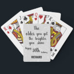 Inspirerend citaat Happy 30th Birthday Name Pokerkaarten<br><div class="desc">Inspirerend prijsopgave op maat: voeg de naam Happy 30th Birthday design Pplaykaarten toe.</div>