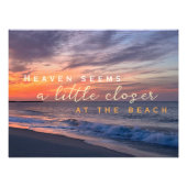 Inspirerend citaat hemel lijkt dichter bij het str foto afdruk (Voorkant)