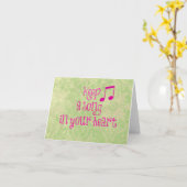 Inspirerend Citaat: Houd een Lied in uw Hart Kaart (Gele Bloem)