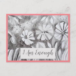 Inspirerend citaat ik ben genoeg bevestigende Kaar Briefkaart