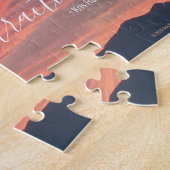 Inspirerend Citaat Imagine Mountain Sunset Foto Legpuzzel (Zijkant)