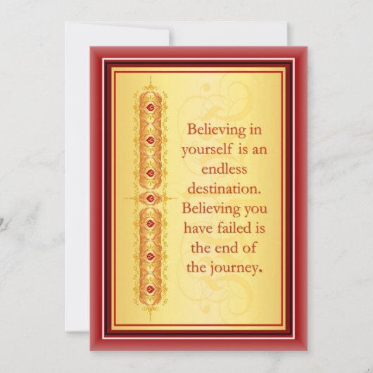 Inspirerend citaat in elegant decoratief ontwerp (Voorkant)