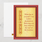 Inspirerend citaat in elegant decoratief ontwerp (Voorkant / Achterkant)