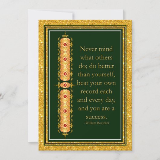 Inspirerend citaat in elegant decoratief ontwerp (Voorkant)