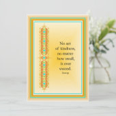 Inspirerend citaat in elegant decoratief ontwerp kaart (Staand voorkant)