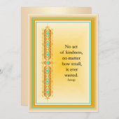 Inspirerend citaat in elegant decoratief ontwerp kaart (Voorkant / Achterkant)