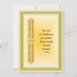 Inspirerend citaat in elegant decoratief ontwerp kaart