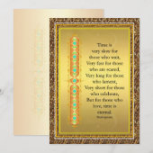 Inspirerend citaat in elegant decoratief ontwerp kaart (Voorkant / Achterkant)