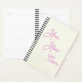 Inspirerend citaat ja u in Roze kunt Planner (Display)
