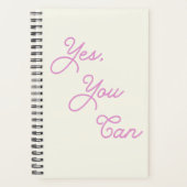 Inspirerend citaat ja u in Roze kunt Planner (Voorkant)