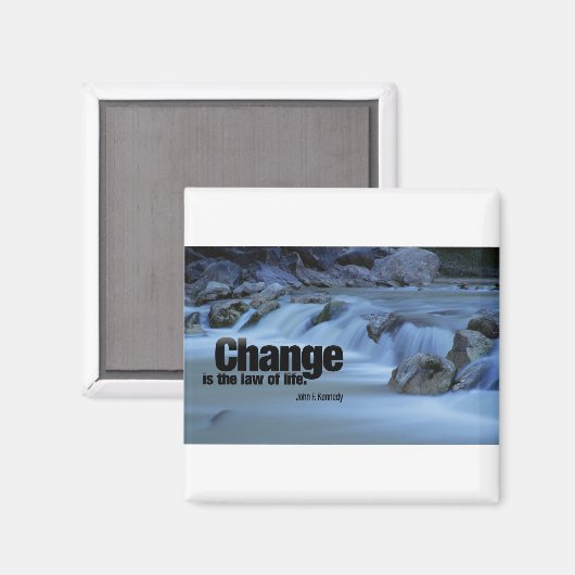 Inspirerend citaat, John F. Kennedy Magneet (Voorkant / Achterkant)