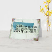 inspirerend citaat kaart (Gele Bloem)